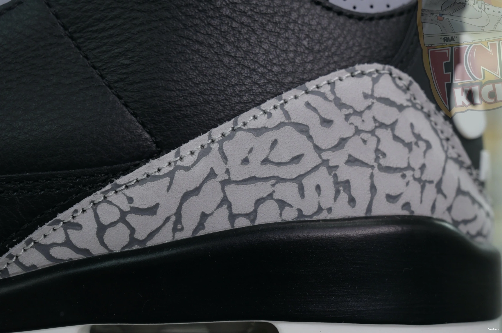 Air Cement Reimagined” 3“Black Jordan 0828